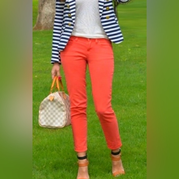 Democracy Jeans Pants Womens Size 8 Salmon Ab Technology Skinny - Picture 9 of 9